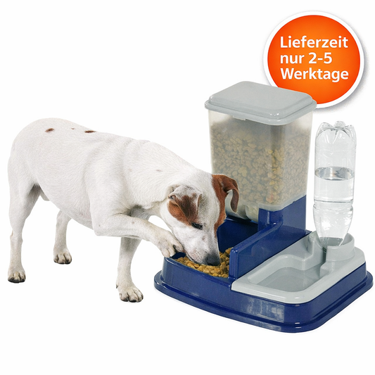 Karlie DUO MAX 2-in-1 Futterstation – 5kg Reservoir mit Wasseranschluss
