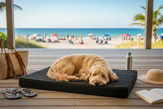 Orthomatte Momo – orthopädische Hundematte mit Memory Foam & Anti-Rutsch